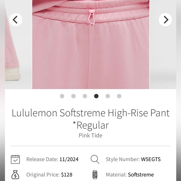 Lululemon Softstreme High-Rise Pants- Size 10 - Picture 5 of 6